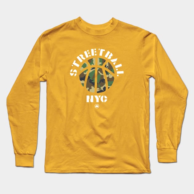 STREETBALL NYC camo Long Sleeve T-Shirt by undergroundART